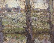 Vincent Van Gogh Orchard in Blossom with View of Arles (nn04) USA oil painting reproduction